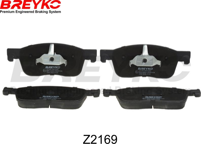 DAVID VASCO Z2169 - Тормозные колодки, дисковые, комплект abcparts.ee