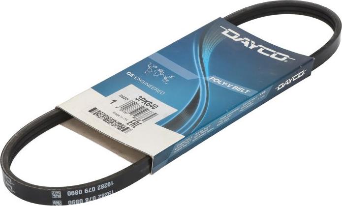 Dayco 3PK640 - Поликлиновой ремень abcparts.ee