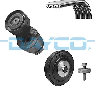 Dayco KPV432 - Поликлиновый ременный комплект abcparts.ee