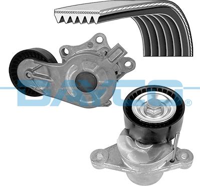 Dayco KPV268 - Поликлиновый ременный комплект abcparts.ee