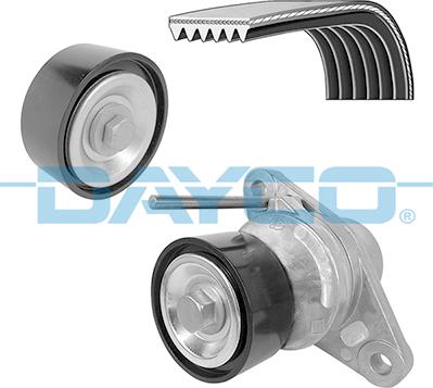 Dayco KPV207 - Поликлиновый ременный комплект abcparts.ee
