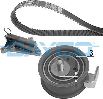 Dayco KTB464 - Комплект зубчатого ремня ГРМ abcparts.ee