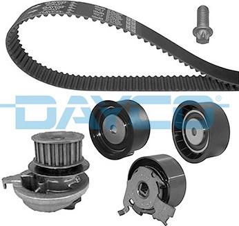 Dayco KTBWP1731 - Водяной насос + комплект зубчатого ремня ГРМ abcparts.ee