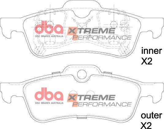 DBA Australia DB1501XP - Тормозные колодки, дисковые, комплект abcparts.ee