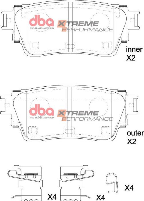 DBA Australia DB15223XP - Тормозные колодки, дисковые, комплект abcparts.ee