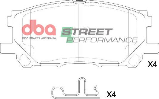 DBA Australia DB8890SP - Тормозные колодки, дисковые, комплект abcparts.ee