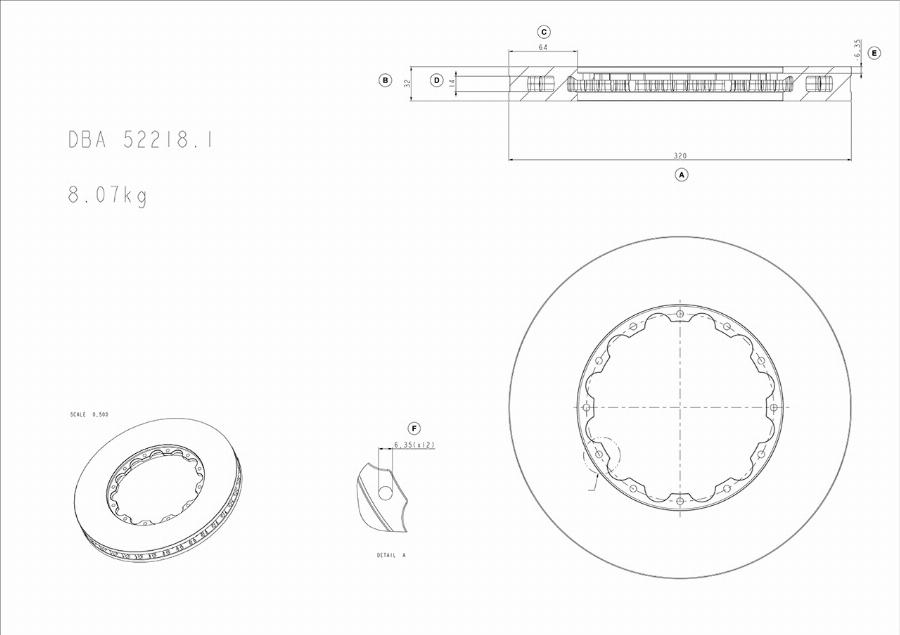 DBA Australia DBA52218.1 - Экономичный тормозной диск abcparts.ee