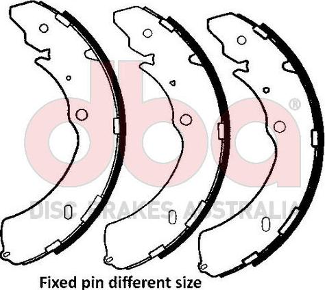DBA Australia DBAS1901 - Комплект тормозных колодок, барабанные abcparts.ee