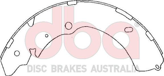 DBA Australia DBAS1793 - Комплект тормозных колодок, барабанные abcparts.ee