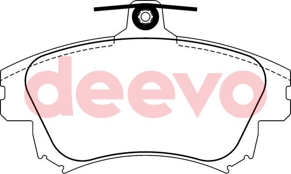 DEEVO BP54300 - Тормозные колодки, дисковые, комплект abcparts.ee