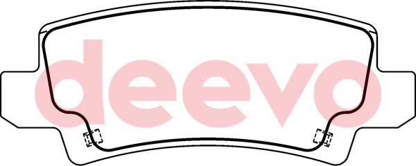 DEEVO BP54700 - Тормозные колодки, дисковые, комплект abcparts.ee