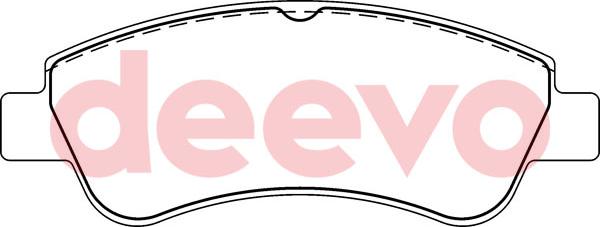 DEEVO BP50300 - Тормозные колодки, дисковые, комплект abcparts.ee