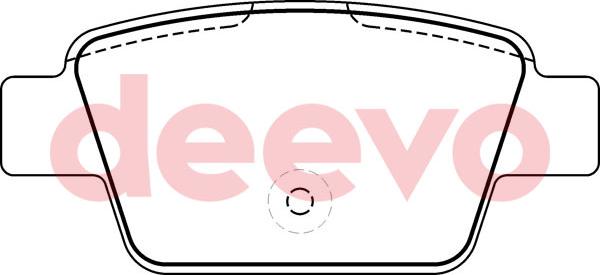 DEEVO BP50320 - Тормозные колодки, дисковые, комплект abcparts.ee