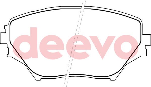 DEEVO BP53900 - Тормозные колодки, дисковые, комплект abcparts.ee