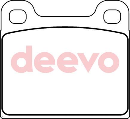 DEEVO BP68680 - Тормозные колодки, дисковые, комплект abcparts.ee