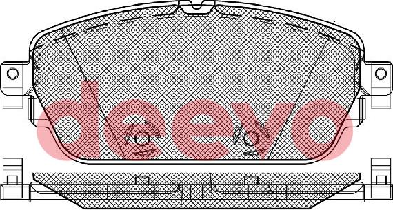 DEEVO BP85180 - Тормозные колодки, дисковые, комплект abcparts.ee