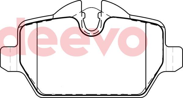 DEEVO BP81460 - Тормозные колодки, дисковые, комплект abcparts.ee