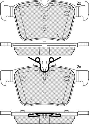 DEEVO BP88420 - Тормозные колодки, дисковые, комплект abcparts.ee