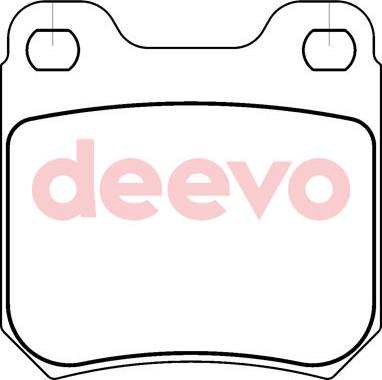 DEEVO BP75340 - Тормозные колодки, дисковые, комплект abcparts.ee