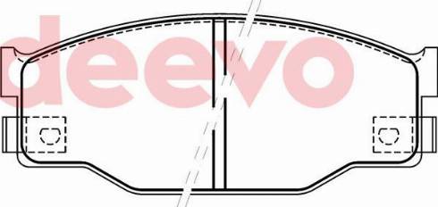 DEEVO BP70280 - Тормозные колодки, дисковые, комплект abcparts.ee