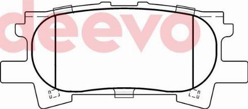 DEEVO BP78740 - Тормозные колодки, дисковые, комплект abcparts.ee