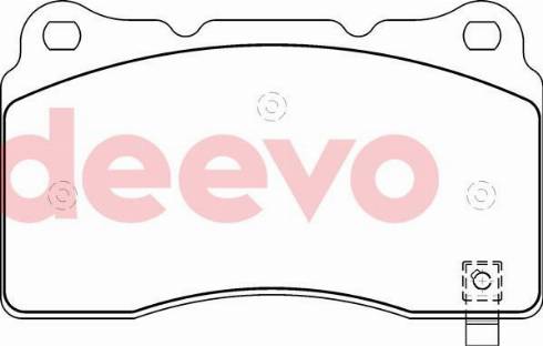 DEEVO BP77060 - Тормозные колодки, дисковые, комплект abcparts.ee