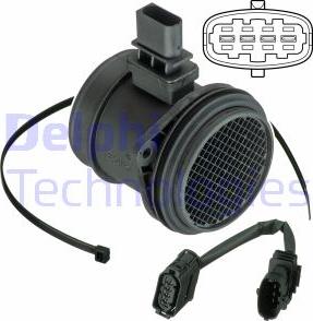 Delphi AF10392-12B1 - Датчик потока, массы воздуха abcparts.ee