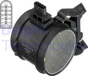 Delphi AF10360 - Датчик потока, массы воздуха abcparts.ee