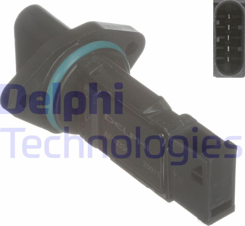 Delphi AF10334-11B1 - Датчик потока, массы воздуха abcparts.ee