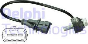 Delphi AS10197 - Датчик детонации abcparts.ee