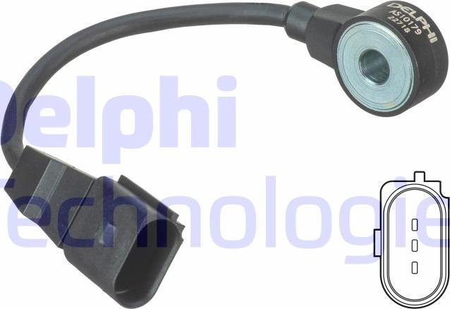 Delphi AS10179 - Датчик детонации abcparts.ee