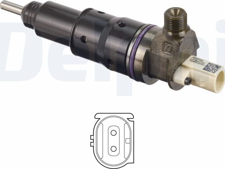Delphi BEBJ1F11201-12B1 - Форсунка инжекторная abcparts.ee