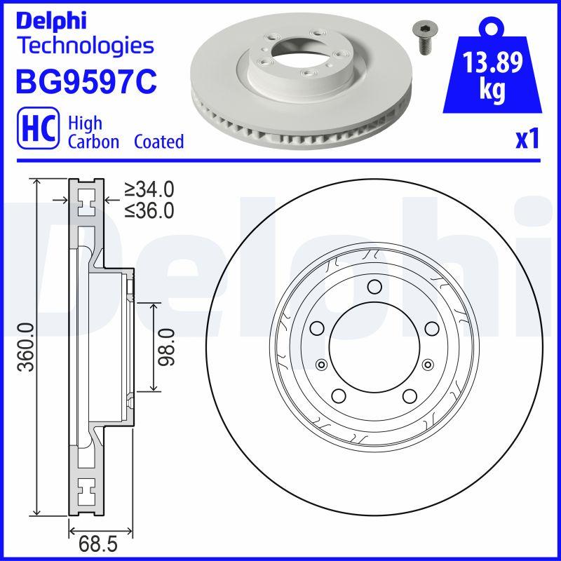 Delphi BG9597C - Piduriketas abcparts.ee