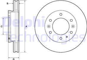 Delphi BG9140C - Тормозной диск abcparts.ee