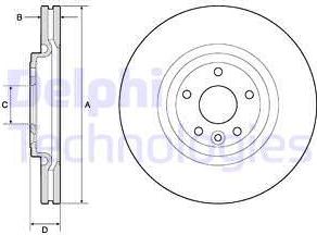 Delphi BG9166C - Тормозной диск abcparts.ee
