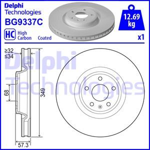 Delphi BG9337C - Тормозной диск abcparts.ee