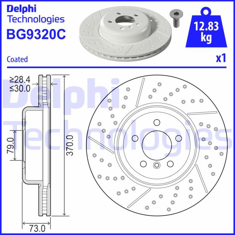 Delphi BG9320C - Тормозной диск abcparts.ee