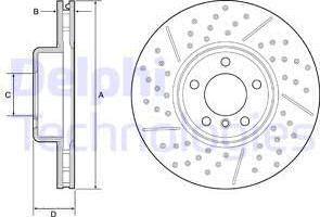 Delphi BG9234C-18B1 - Тормозной диск abcparts.ee