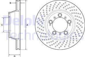 Delphi BG9225C - Тормозной диск abcparts.ee