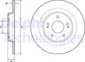 Delphi BG4924C-18B1 - Тормозной диск abcparts.ee