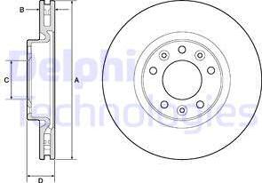 Delphi BG4674C - Тормозной диск abcparts.ee