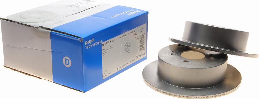 Delphi BG4097 - Тормозной диск abcparts.ee