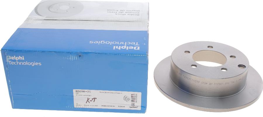 Delphi BG4198 - Тормозной диск abcparts.ee