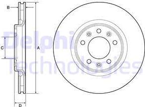 Delphi BG4806C - Тормозной диск abcparts.ee