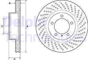 Delphi BG4781C - Тормозной диск abcparts.ee