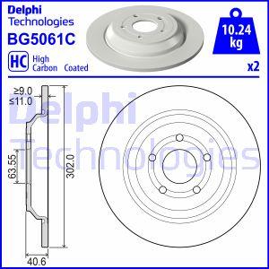 Delphi BG5061C - Тормозной диск abcparts.ee