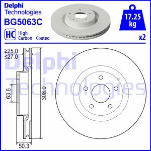 Delphi BG5063C - Тормозной диск abcparts.ee