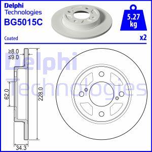 Delphi BG5015C - Тормозной диск abcparts.ee