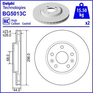 Delphi BG5013C - Тормозной диск abcparts.ee