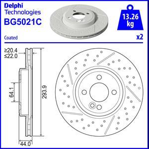Delphi BG5021C - Тормозной диск abcparts.ee